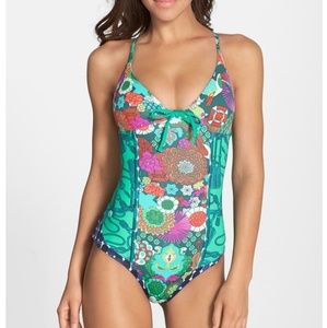 Maaji One Piece Blue Hipic Flirty Bathing Suit